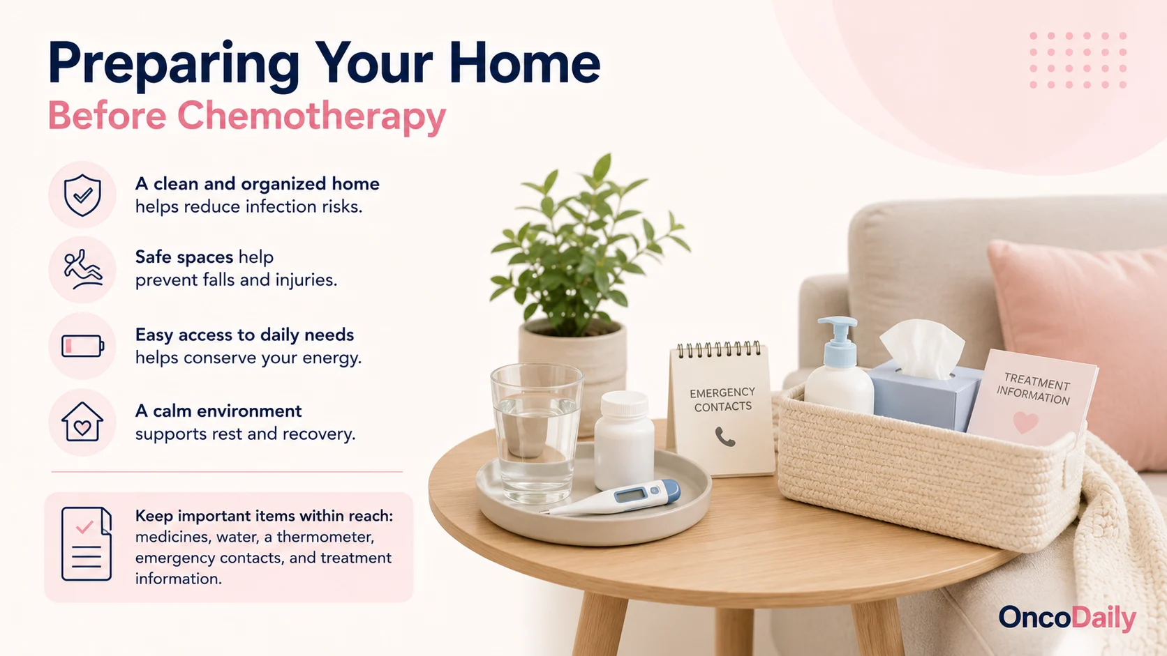 Preparing Your Home for Chemotherapy: Safety and Comfort Tips 2 Preparing Your Home