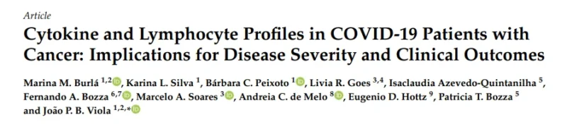 Marcelo Soares: COVID-19 Immune Responses in Cancer Patients