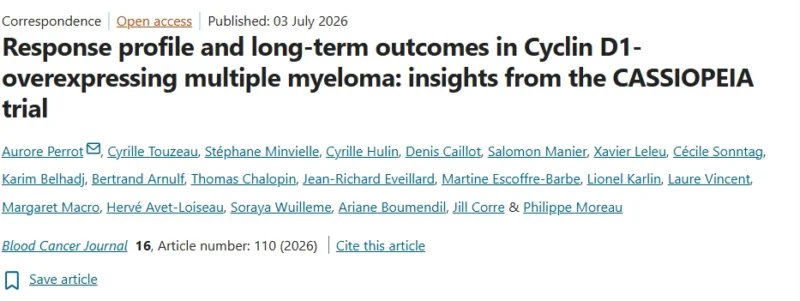 Myeloma Paper of the Day, July 5th, Suggested by Robert Orlowski 2 Myeloma Paper of the Day, July 5th, Suggested by Robert Orlowski