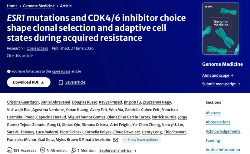Cristina Guarducci: Excited to Share New Insights Into ESR1 Mutations and CDK4/6 Inhibitor Resistance 2 Cristina Guarducci: Excited to Share New Insights Into ESR1 Mutations and CDK4/6 Inhibitor Resistance