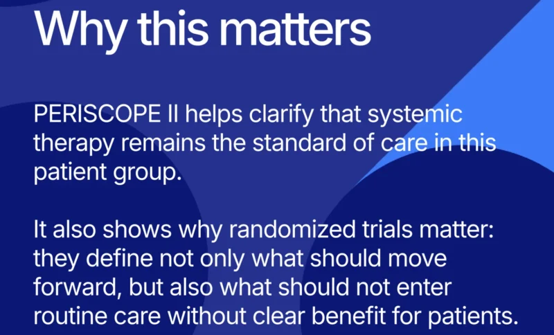 PERISCOPE II Reinforces the Role of Evidence-Based Treatment Decisions in Gastric Cancer - The Netherlands Cancer Institute 3 The Netherlands Cancer Institute