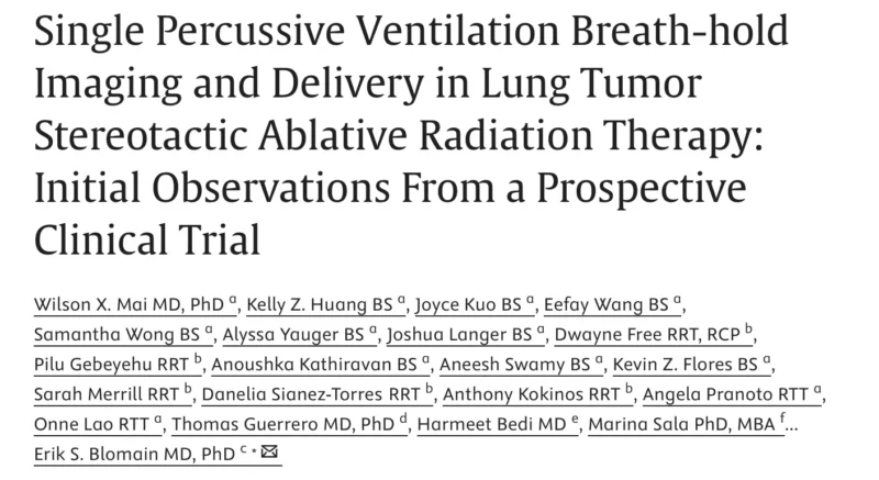 Adam Dicker: A New Approach to Improving Precision in Lung SABR 2 Adam Dicker: A New Approach to Improving Precision in Lung SABR