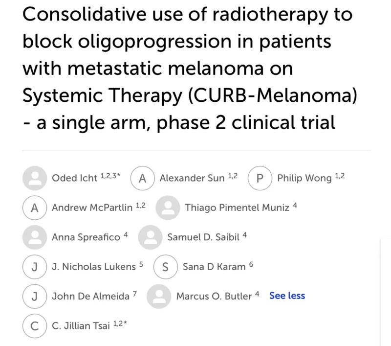 Oded Icht: CURB-Melanoma has the Potential to Change How We Manage Stage 4 Melanoma