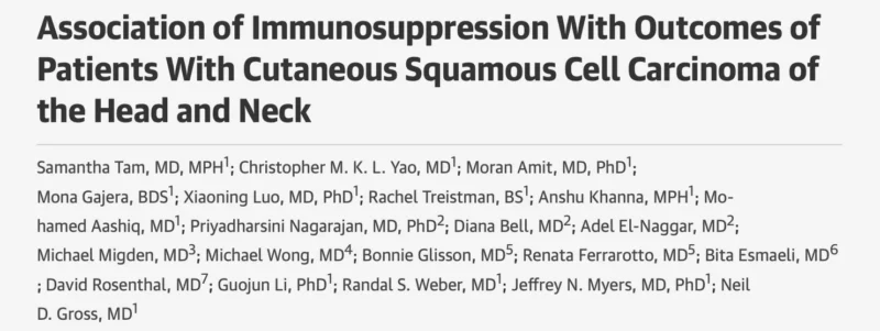 Moran Amit: Multi-Center Study Uncovering Key Microenvironment Dynamics In Aggressive Skin Cancers 2 Moran Amit: Multi-Center Study Uncovering Key Microenvironment Dynamics In Aggressive Skin Cancers