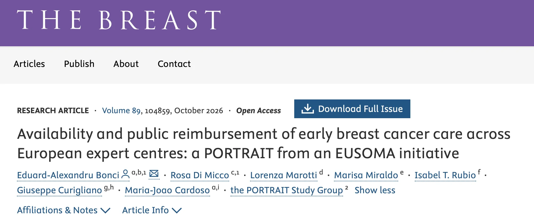 Eduard-Alexandru Bonci: EUSOMA Finds Disparities In Early Breast Cancer Care Across Europe 2 Eduard-Alexandru Bonci: EUSOMA Finds Disparities In Early Breast Cancer Care Across Europe
