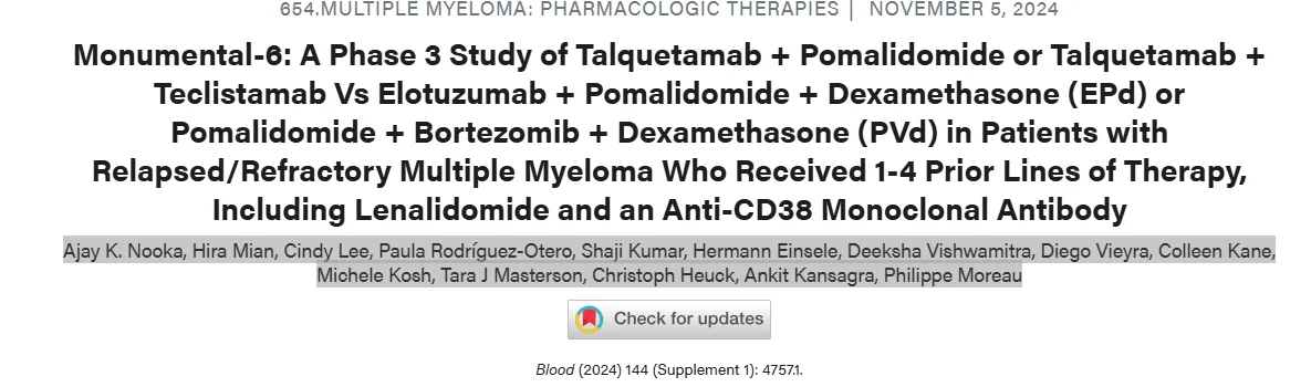 Ankit Kansagra: MonumenTAL-6 Shows Promise for Dual Bispecific Therapy in Multiple Myeloma