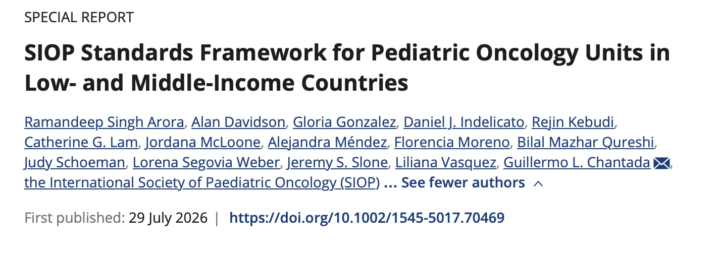 Alejandra Mendez: Practical, Implementable, and Evidence-Informed Standards for Pediatric Oncology Units in LMICs