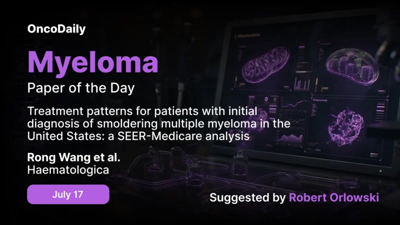 Myeloma Paper of the Day, July 17th, Suggested by Robert Orlowski