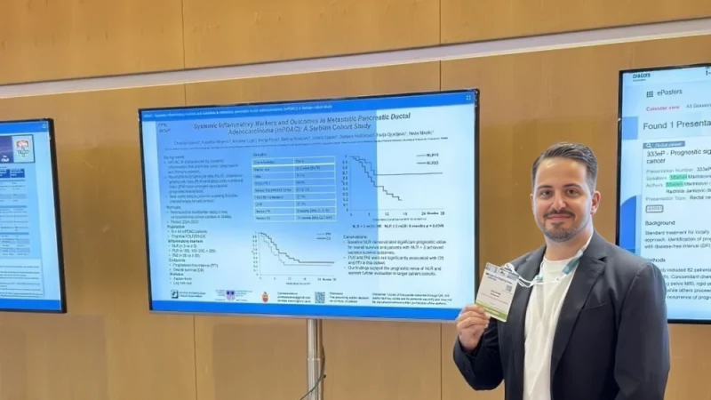 Dimitrije Kolovic: Honored to Present My E-Poster on Metastatic Pancreatic Cancer at the ESMO GI 2026