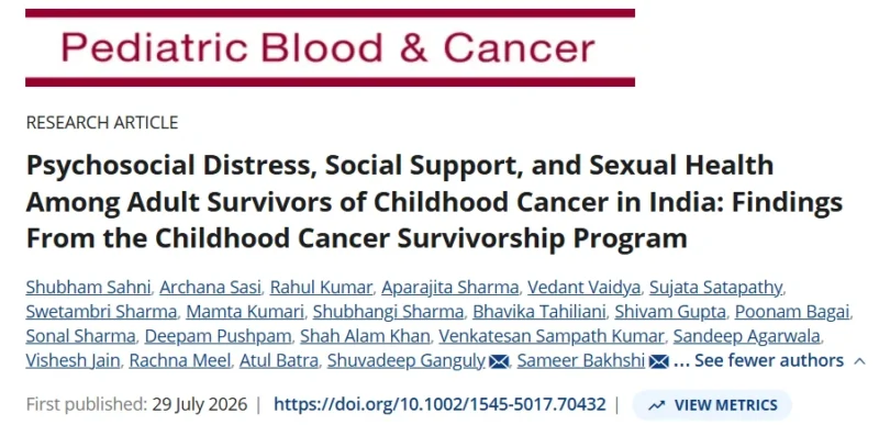 Shubham Sahni: Survivorship Beyond Cure 2 Shubham Sahni: Survivorship Beyond Cure
