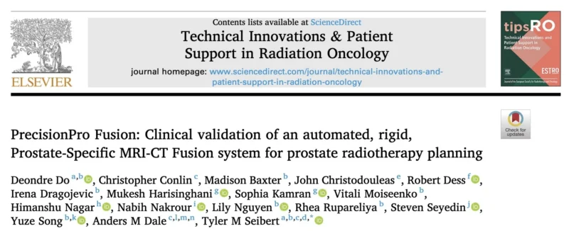 Tyler Seibert Introduces PrecisionPro Fusion for Prostate Radiotherapy Planning 7 Tyler Seibert