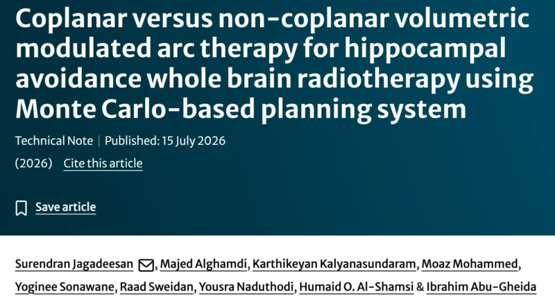 Ibrahim Abu-Gheida: Advancing Radiation Oncology With Hippocampal-Sparing VMAT 2 Ibrahim Abu-Gheida