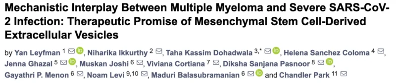 Yan Leyfman: New Review Explores Multiple Myeloma and COVID-19 2 Yan Leyfman