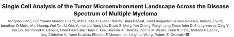 Miguel Bronchud: New Insights Into Multiple Myeloma Progression Through Single-Cell Sequencing 2 Miguel Bronchud