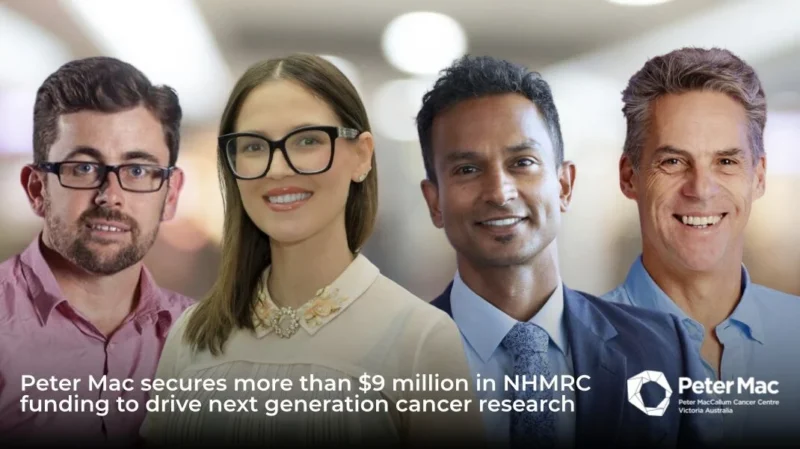 $9 Million Secured in NHMRC Investigator Grants to Help Peter Mac Researchers Fight Cancer 2 Peter MacCallum Cancer Centre