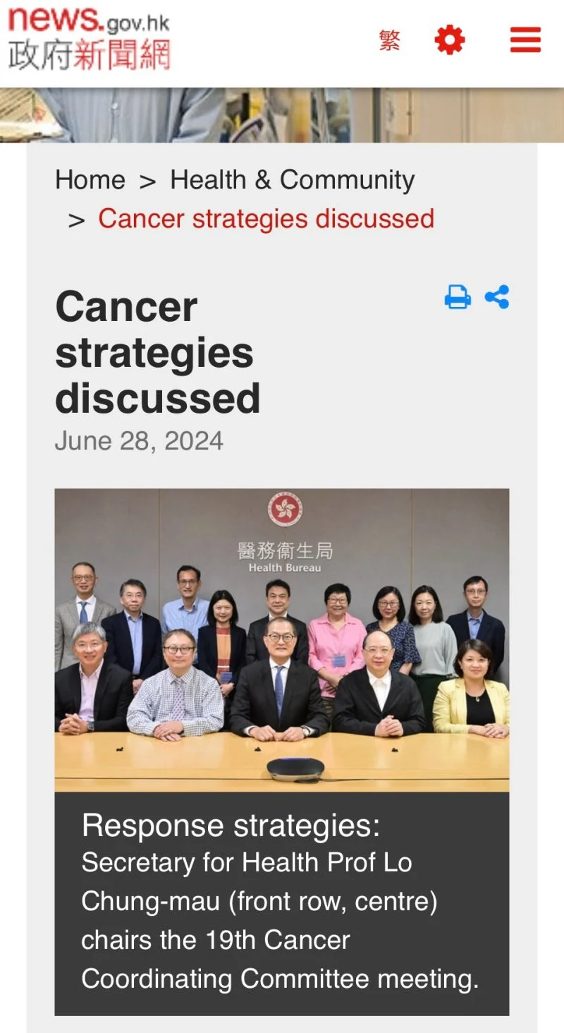 Norman Ng: Four Key Priorities for Hong Kong’s Refreshed Cancer Strategy