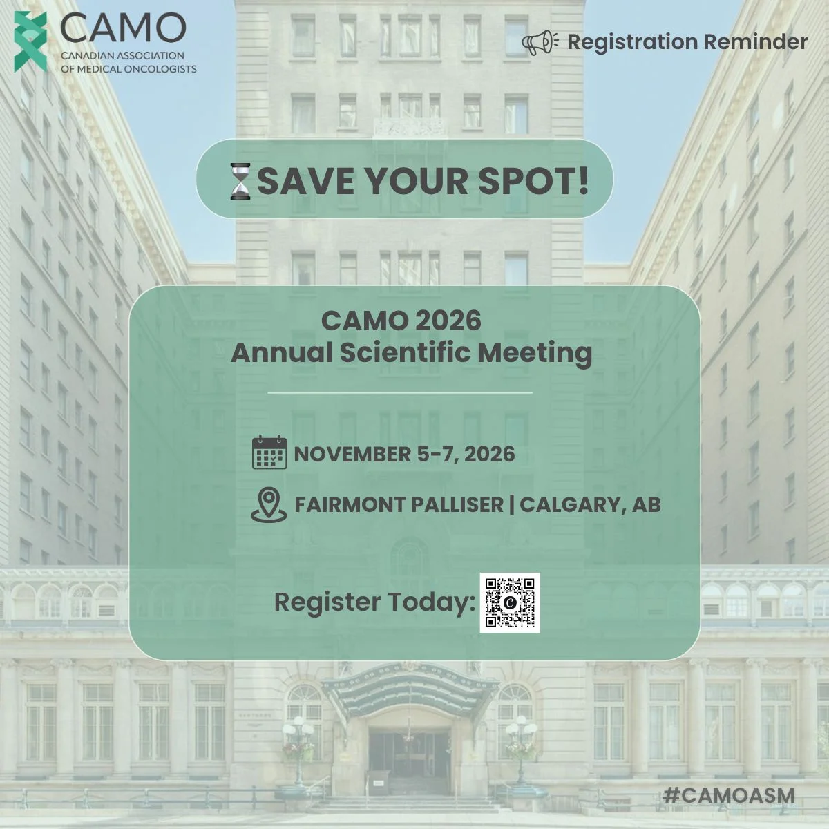 Sharlene Gill: CAMO26 Annual Scientific Meeting Registration Is Now Open 2 Sharlene Gill: CAMO26 Annual Scientific Meeting Registration Is Now Open