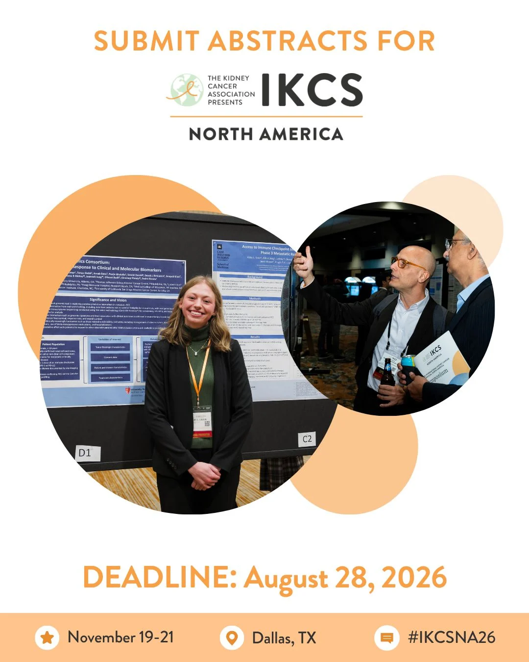 Registration Now Open for IKCSNA26 - Kidney Cancer Association 2 Registration Now Open for IKCSNA26 - Kidney Cancer Association