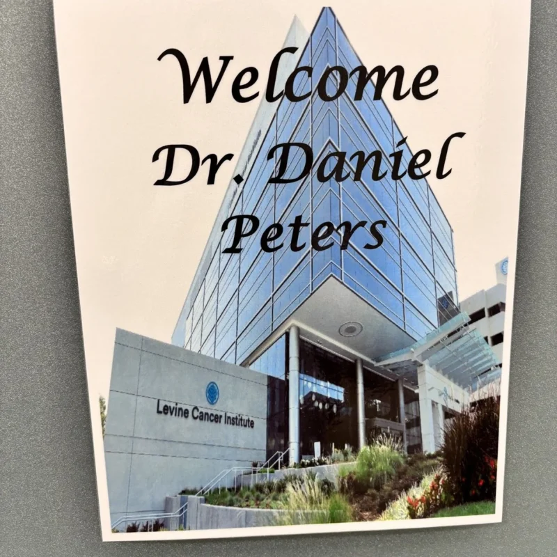 Daniel Peters: Returning to Levine Cancer Institute as a Physician 2 Daniel Peters