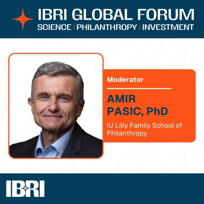 Register for the IBRI Global Forum on Science, Philanthropy and Investment 2 IBRI