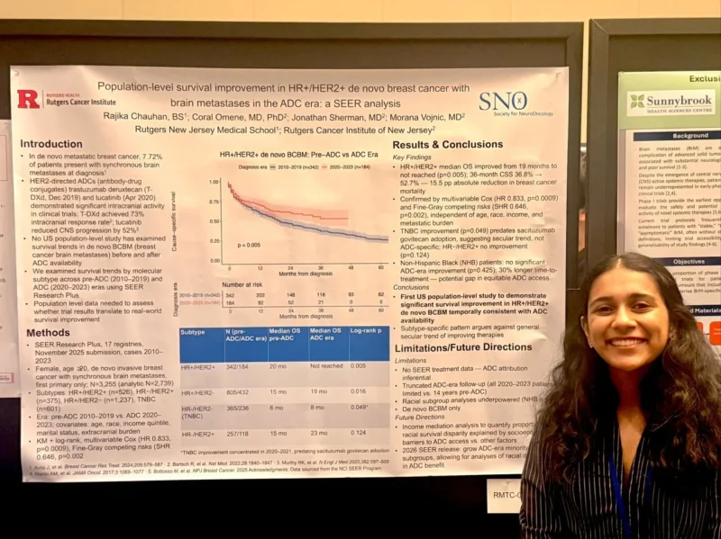 Morana Vojnic: Our Student Rajika Chauhan Presented Our Poster at ASCO/SNO CNS Metastases 2026! 2 Morana Vojnic