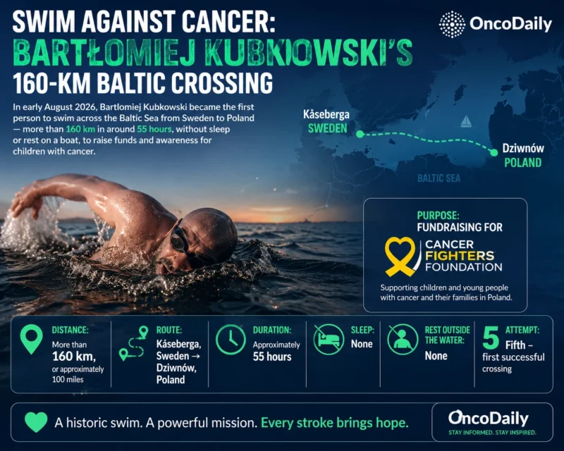 Swim Against Cancer: Bartłomiej Kubkowski’s Historic 160-Km Baltic Crossing 2 AT