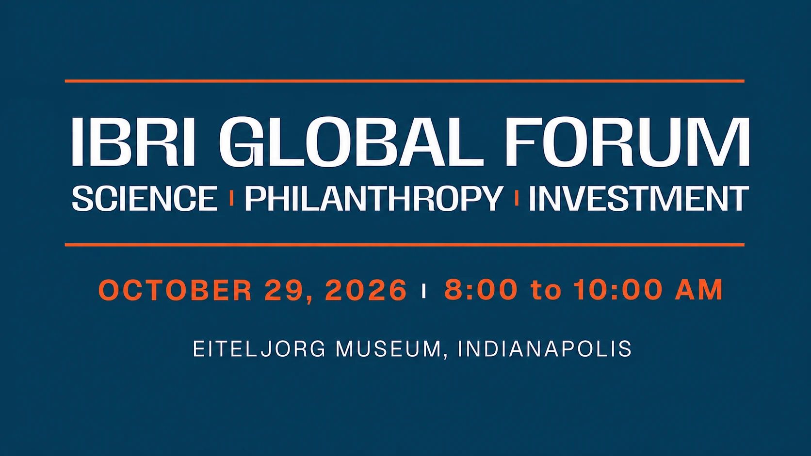 IBRI Global Forum