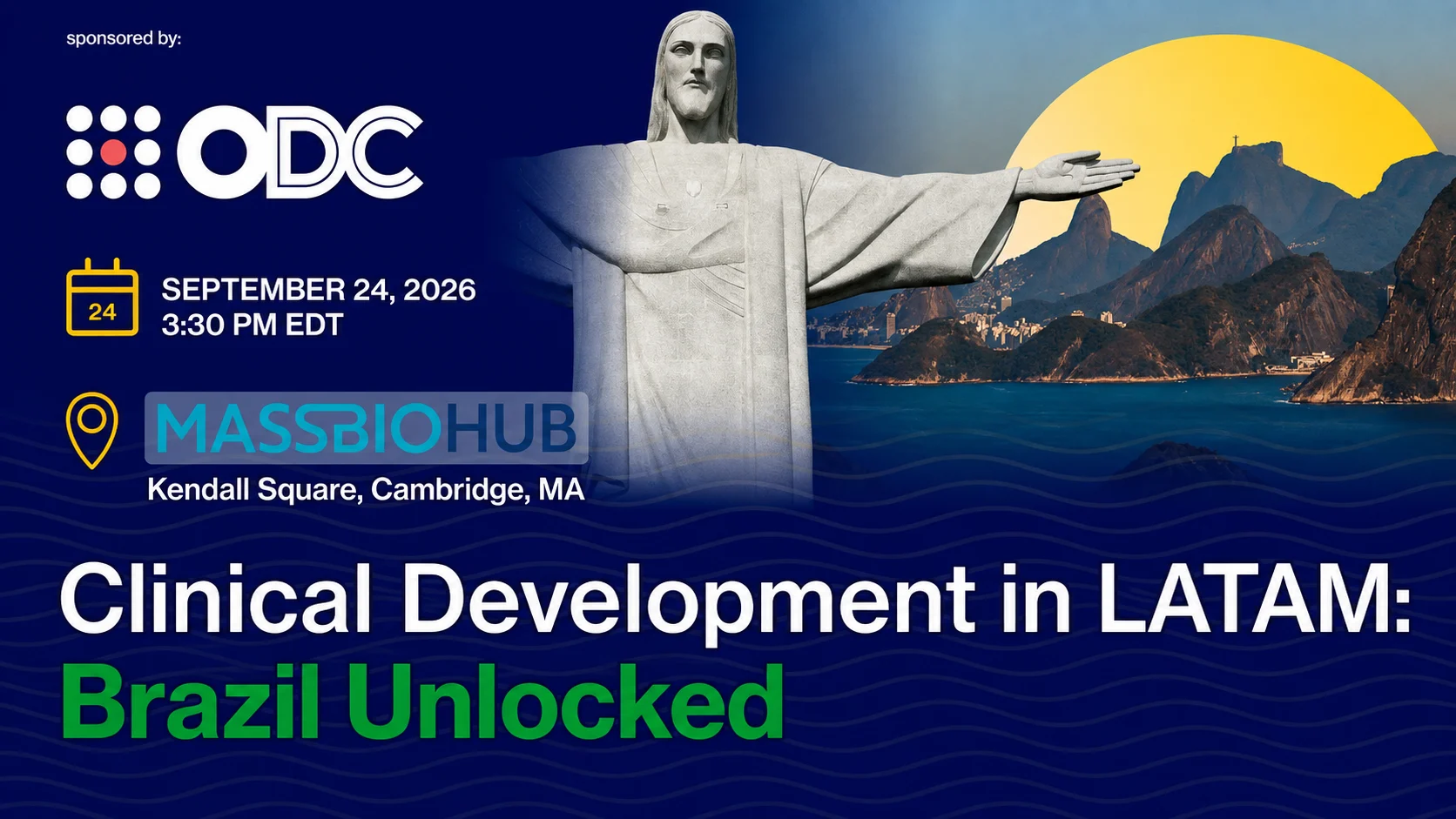 Registration Open: ODC Life Sciences Invites Clinical Development Leaders to ‘Brazil Unlocked’ in Cambridge, Massachusetts 2 Registration Open: ODC Life Sciences Invites Clinical Development Leaders to ‘Brazil Unlocked’ in Cambridge, Massachusetts
