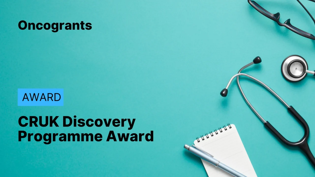 Cancer Research UK Discovery Programme Award 2026