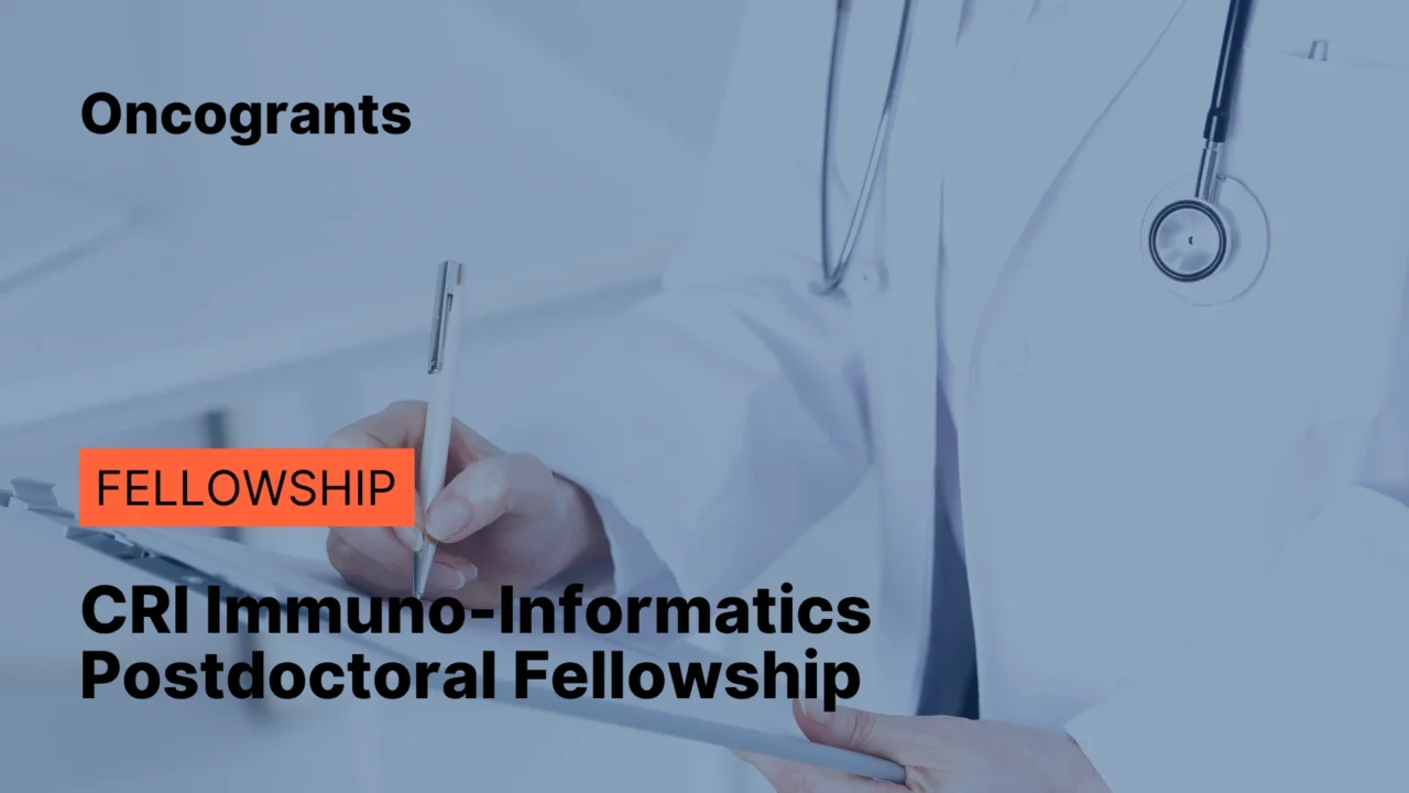 CRI Immuno-Informatics Postdoctoral Fellowship 2026–2027