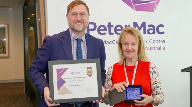Jason Payne: Congratulations to Heather Thorne on 50 Years at Peter MacCallum Cancer Centre