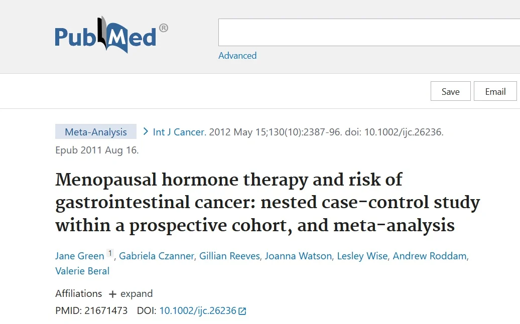 Glen Clack: What the Data Really Tell Us About HRT and Gastrointestinal Cancer 2 Glen Clack