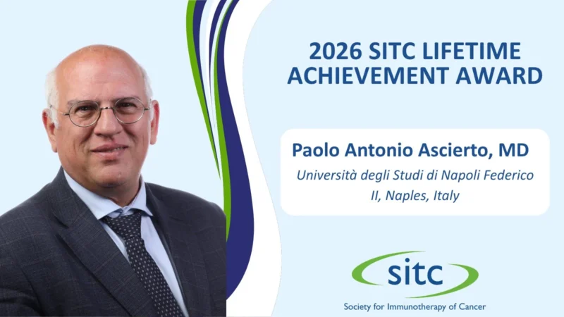 SITC Honored to Present Paolo Antonio Ascierto With the 2026 Lifetime Achievement Award 2 SITC