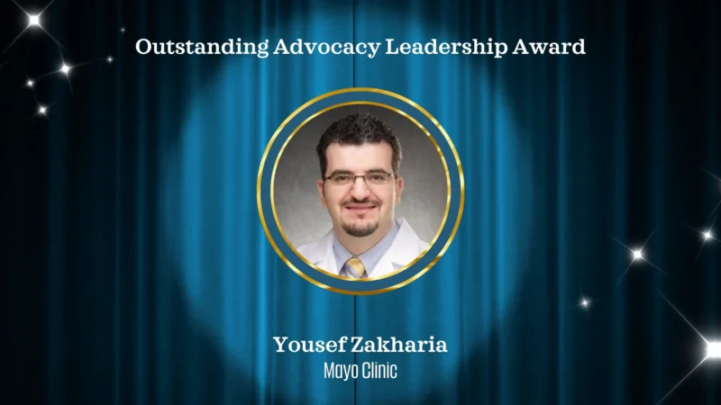 Congratulations to Yousef Zakharia Receiving the Outstanding Advocacy Leadership Award - KidneyCAN 2 KidneyCAN