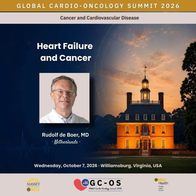 Rudolf de Boer at GCOS26 to Explore Cardiotoxicity, Shared Risk, and Coordinated Care Strategies 2 Rudolf de Boer, International Cardio-Oncology Society