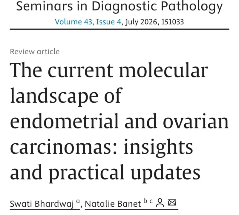 Swati Bhardwaj: The Evolving Molecular Landscape of Endometrial and Ovarian Cancer 2 Swati Bhardwaj: The Evolving Molecular Landscape of Endometrial and Ovarian Cancer