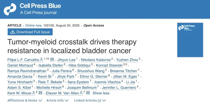 Eliezer Van Allen: New Insights Into Chemotherapy Resistance in Bladder Cancer 2 Eliezer Van Allen: New Insights Into Chemotherapy Resistance in Bladder Cancer
