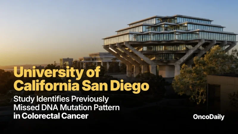 University of California San Diego Study Identifies Previously Missed DNA Mutation Pattern in Colorectal Cancer