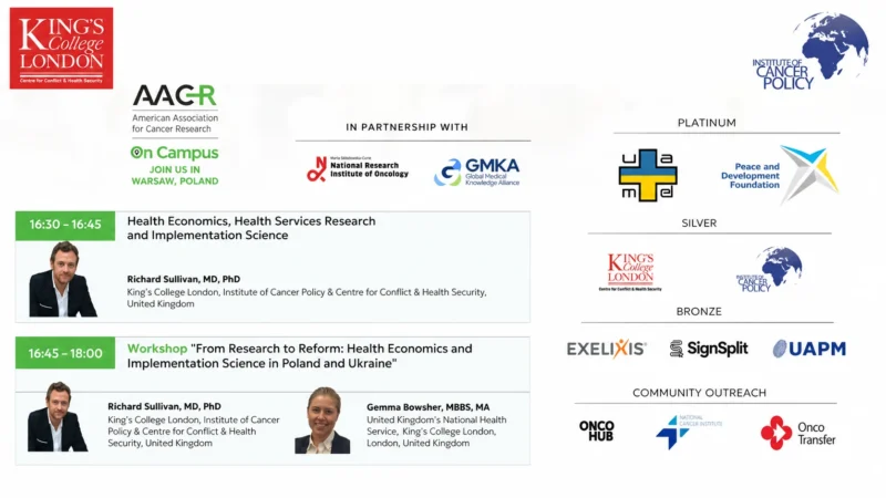Richard Sullivan Highlights KCL’s Biosecurity and Health Systems Support in Ukraine