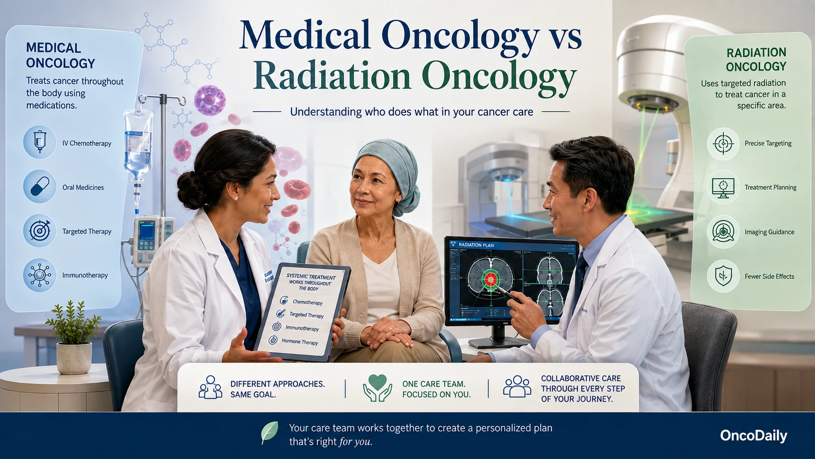 Medical Oncology vs Radiation Oncology: Who Does What in Cancer Care?