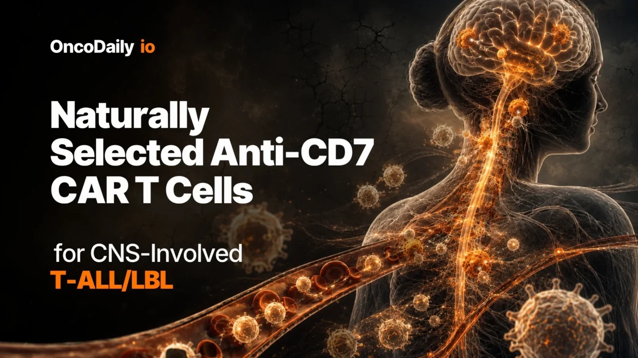 Anti-CD7 CAR T-Cell Therapy Shows Promising CNS Activity in Relapsed or Refractory T-ALL/LBL