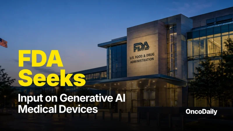 FDA Seeks Public Feedback on Regulation of Generative AI-Enabled Medical Devices