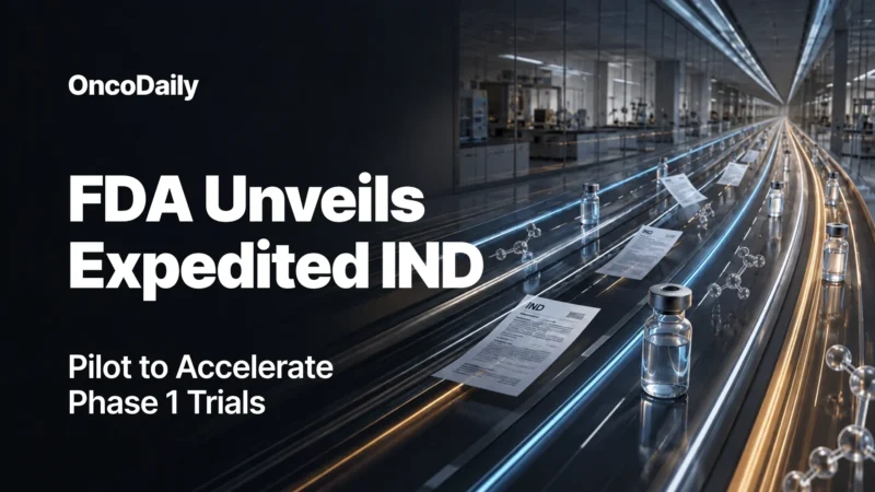 FDA Proposes Expedited IND Pilot to Accelerate Early Clinical Development in the United States