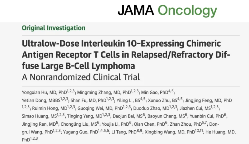 Yu Cao: META 10-19 CAR-T Therapy Reports Positive DLBCL Results 3 Yu Cao: META 10-19 CAR-T Therapy Reports Positive DLBCL Results