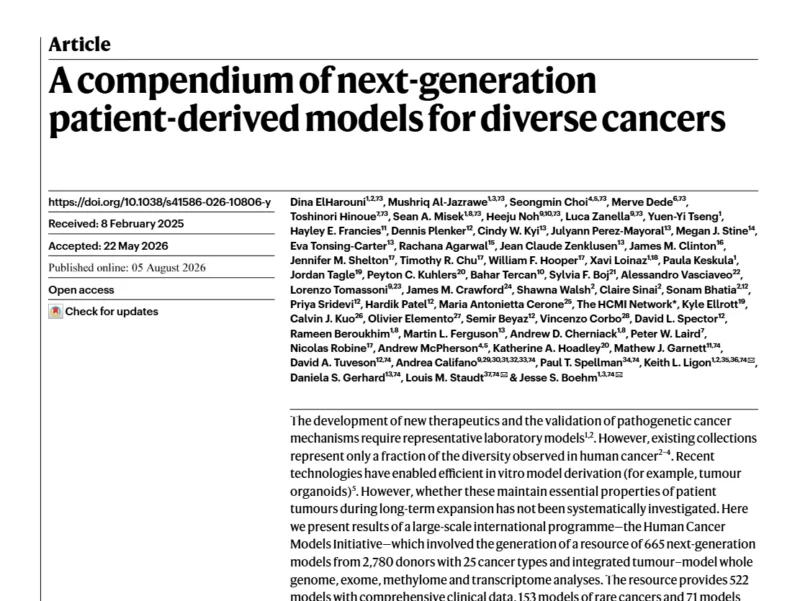 Jesse Boehm: Announcing the HCMI Release of 665 Organoids and Other Next Generation Models 2 Jesse Boehm