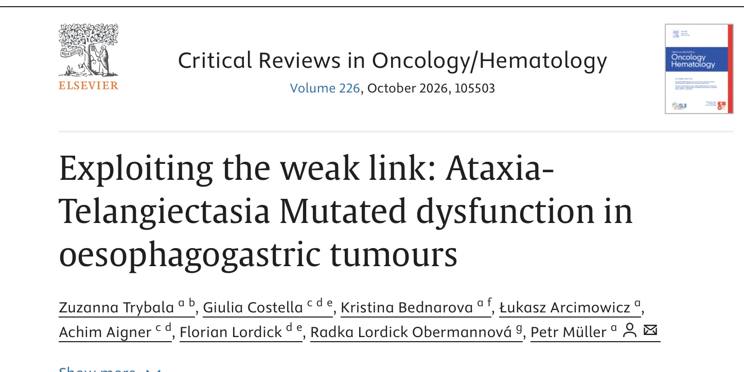 Florian Lordick: Can ATM Deficiency Become an Actionable Biomarker?