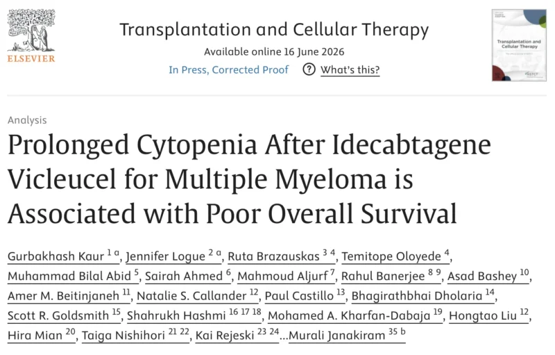 M. Bilal Abid: Drivers of Outcomes with CAR-T and Bispecific Antibodies 5 M. Bilal Abid