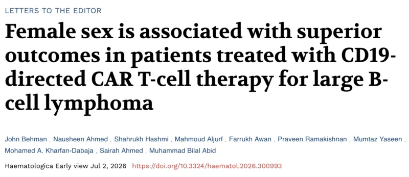 M. Bilal Abid: Drivers of Outcomes with CAR-T and Bispecific Antibodies 6 M. Bilal Abid