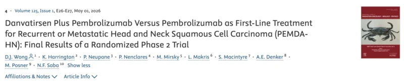 Pablo Nenclares: PEMDA-HN Trial Reports Final Results on Danvatirsen Plus Pembrolizumab 2 Pablo Nenclares