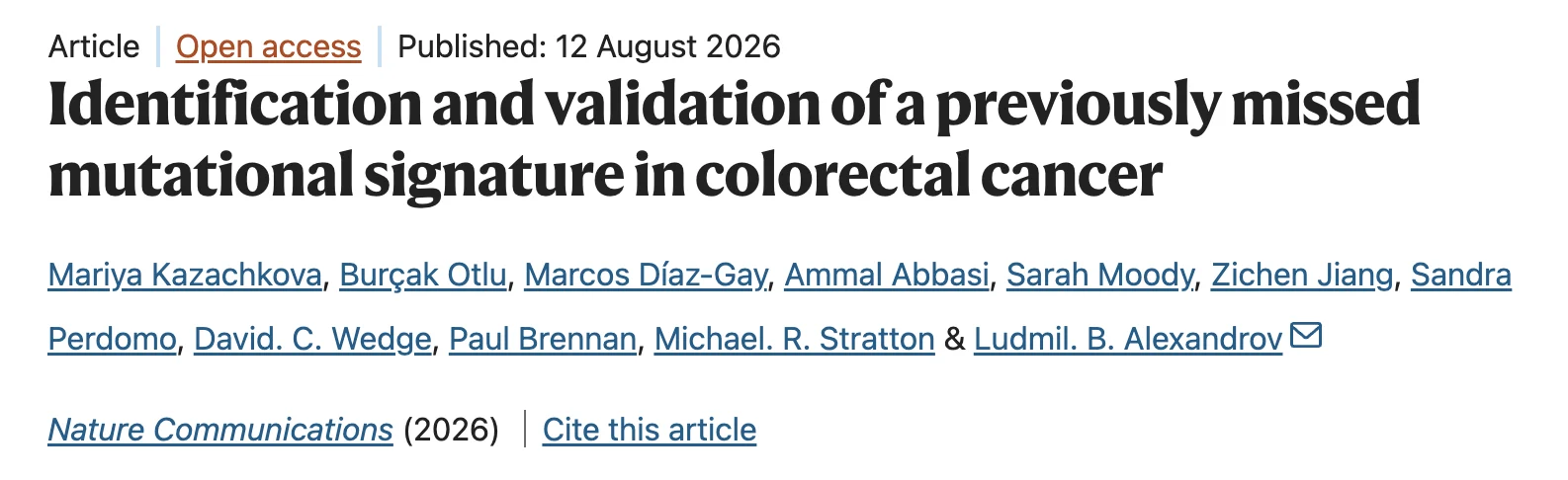 University of California San Diego Study Identifies Previously Missed DNA Mutation Pattern in Colorectal Cancer 2 University of California San Diego Study Identifies Previously Missed DNA Mutation Pattern in Colorectal Cancer